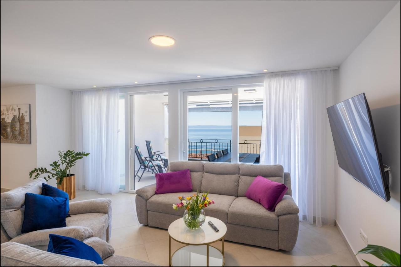 Villa Smaragd - Lapis - Luxury Apartment With Shared Pool Makarska Luaran gambar